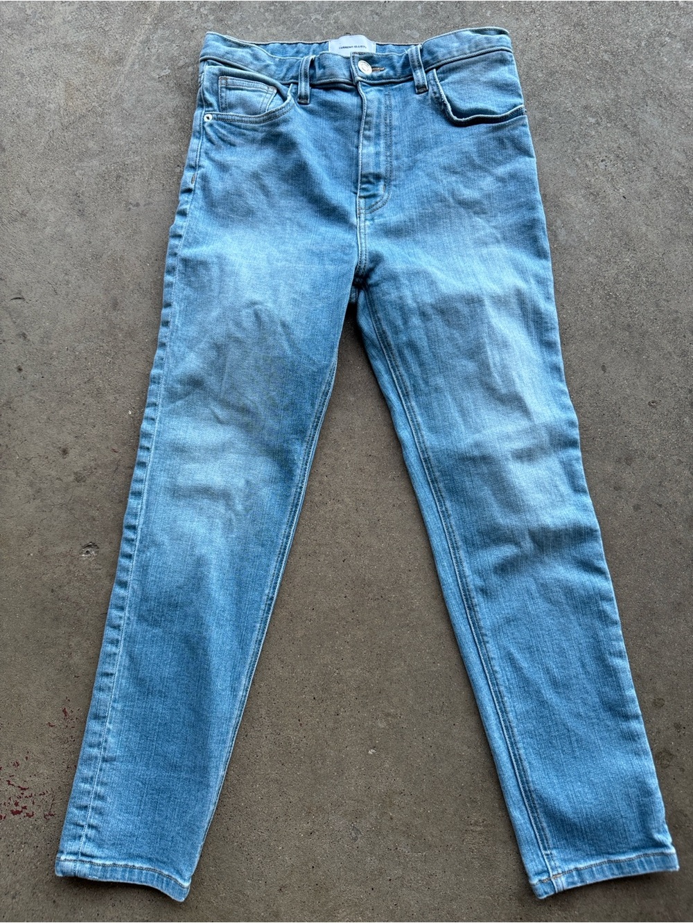 Current Elliot Classic Light Blue straight leg Jeans Size 27 High waist